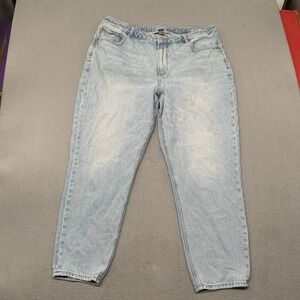 ae strigid mom jeans curvy high waist tapered relaxed -  women's size 18 (36x28)